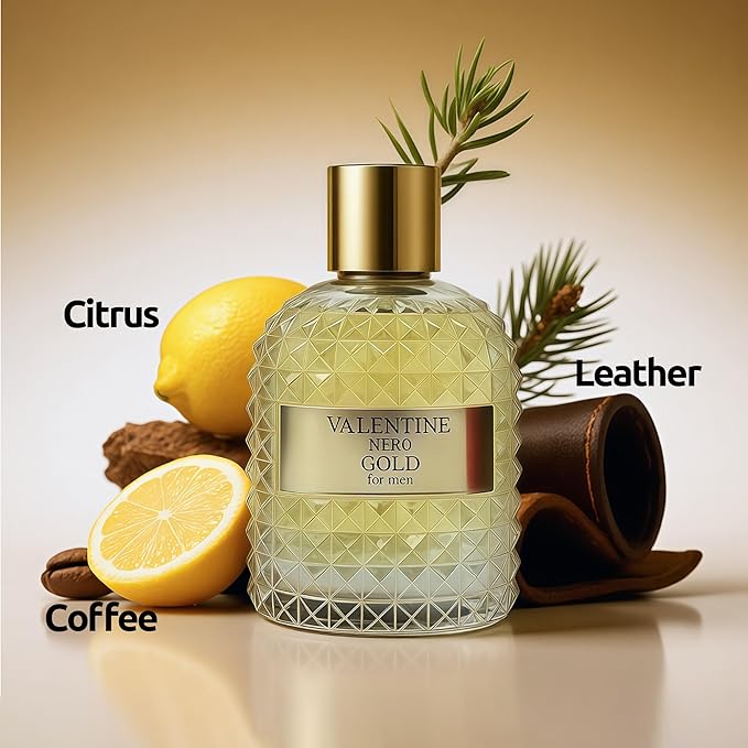 Men's Cologne Include 4 Variety Pack Perfume Gift Set- 3.4 Fl Oz Each Eau De Parfume Tobacco,Musk,Woody,Masculine Scent Long Lasting Fragrance(MilanoMR&Salva&LionBlue&ValentG)