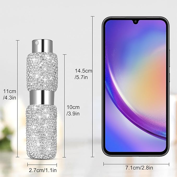 Portable 8ML Perfume Travel Refillable Bottle, Travel Size Perfume Refill Atomizer Bottle,Mini Spray Bottle Empty for Refill