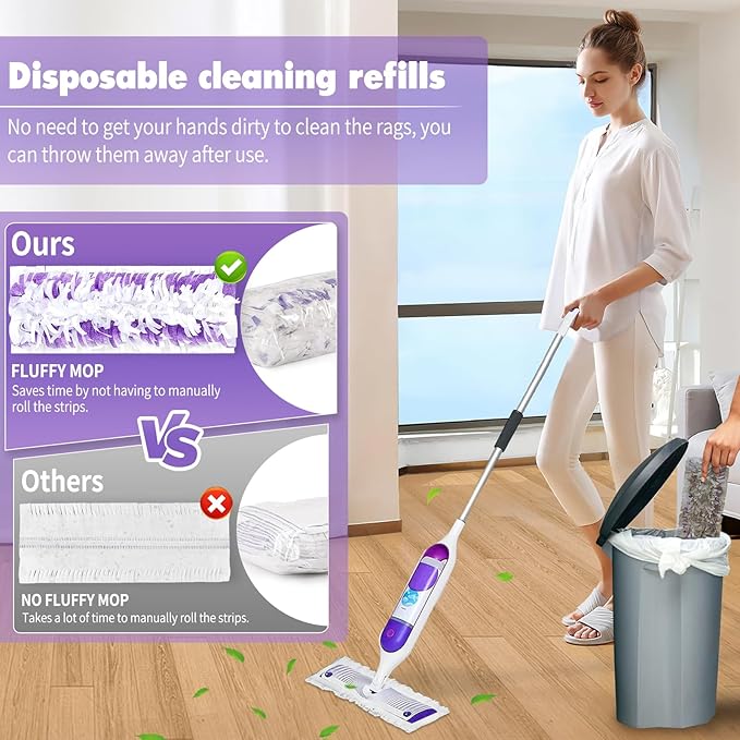 36PCS Disposable Mopping Pads Refills for Swiffer PowerMop,Replacement with Swiffer Power Mop Refills for Swiffer Power Mop Pads Multi-Surface for Floor Cleaning