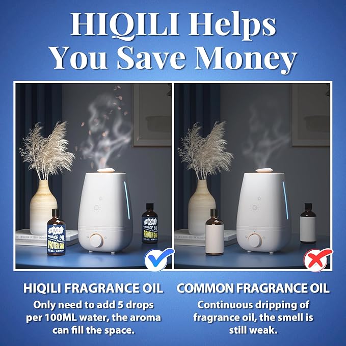 HIQILI Protein Shake Fragrance Oil 100ml - Long Lasting Scents for Diffuser for Home, Candle & Soap Making, Scented Body Products - 3.38 Fl Oz