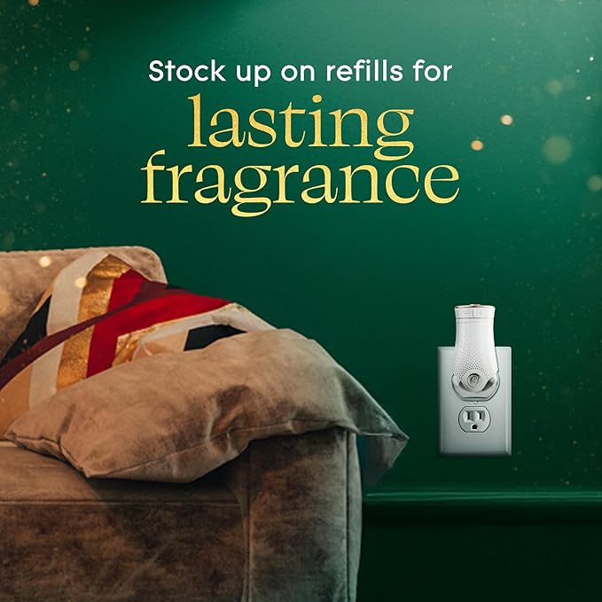 Glade PlugIns Refills Air Freshener, Balsam & Spruce, Scented and Essential Oils for Home and Bathroom, 0.67 Fl Oz, 5 Count