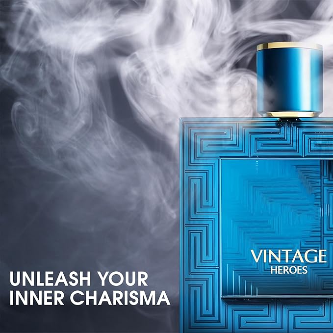 3Pack Men Colognes Vintage Heroes Series Eau De Parfume Spray with Woody Floral & Fruity Scent Perfume Gift Set Day to Night Luxury Fragrances