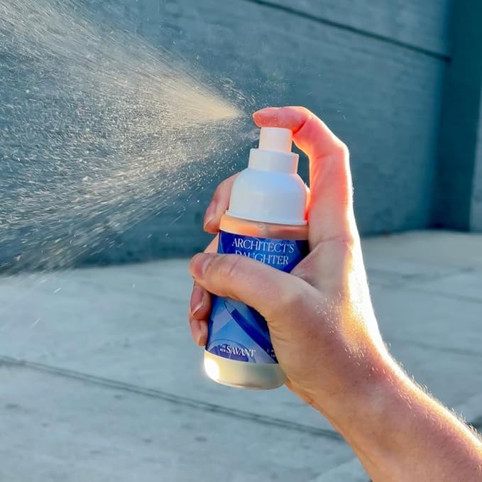 The New Savant Home & Body Mist - Architect’s Daughter - Air Freshener Spray for Room, Clothing & Linens, Grapefruit, Orange Blossom & Amber - Long Lasting, Vegan & Cruelty-Free - 3.4 fl oz