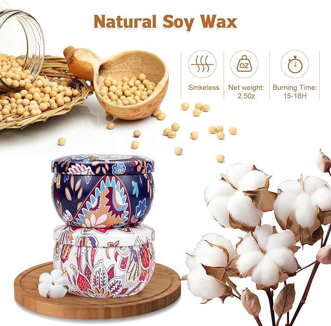 16 Pack Scented Candles Gifts Set for Women, Aromatherapy Candles Pack Soy Wax Candle for Christmas, Bridesmaid, Birthday, Valentine's, Mother's Day, Bath, Yoga