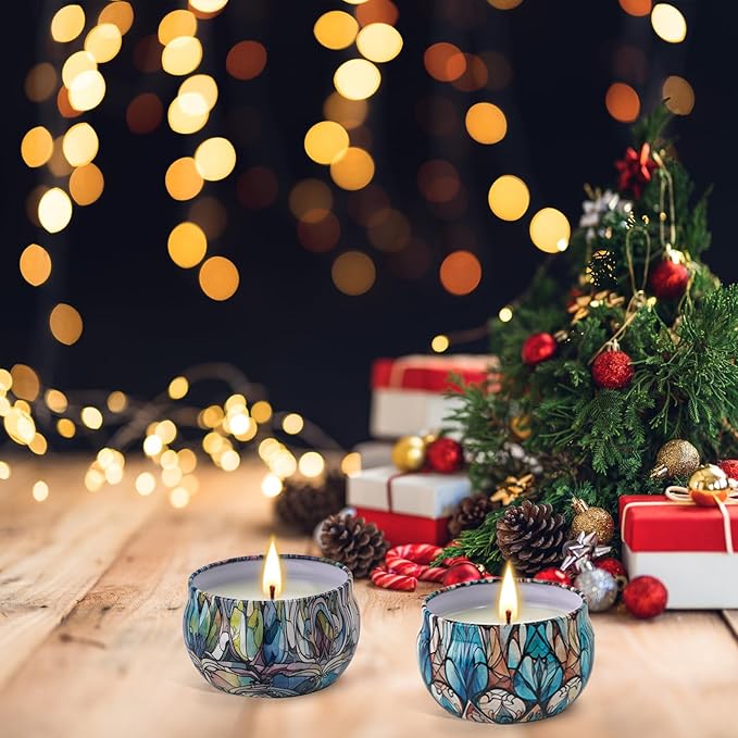 12 Pack Christmas Scented Candles Gifts Set for Women, Candles for Home Scented, 2.5 oz Soy Wax Aromatherapy Candle, Best Gifts for Women Thanksgiving Day Birthday Christmas