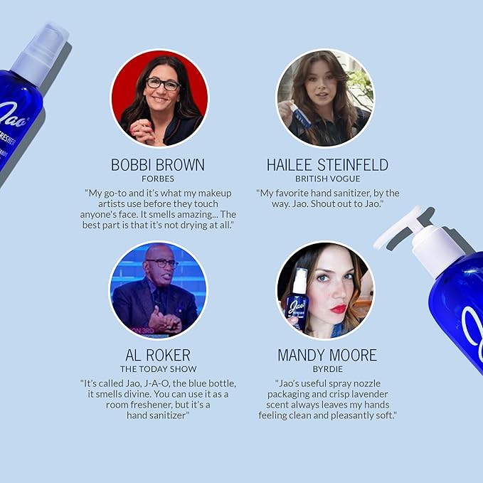 Jao Brand Refresher Refill | Multipurpose Travel Hand Sanitizer, Face Moisturizer, Toner For Face, & Aftershave | Skin Care Travel Essentials | Plant-based | No Parabens, No Sulphates | 28.4 oz