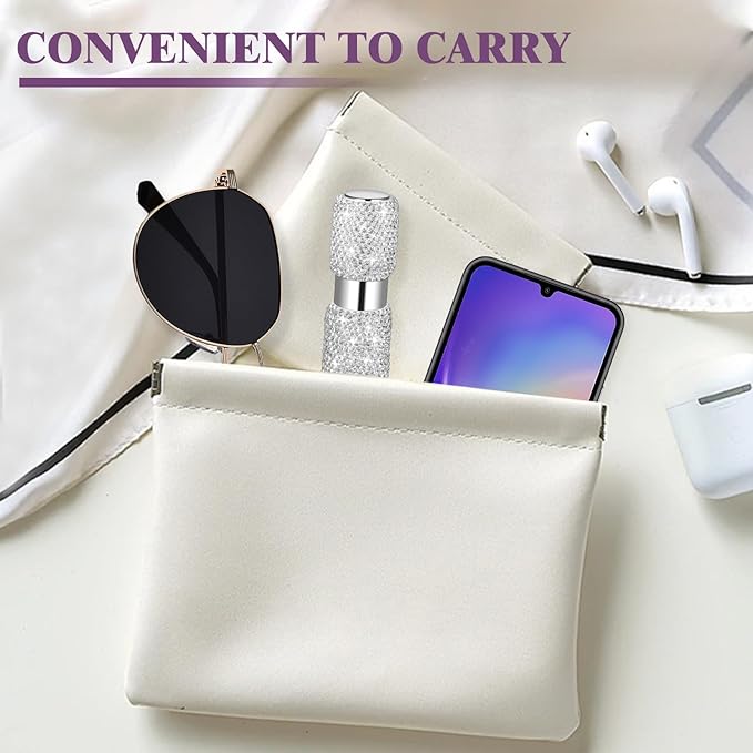 Portable 8ML Perfume Travel Refillable Bottle, Travel Size Perfume Refill Atomizer Bottle,Mini Spray Bottle Empty for Refill(2pc)