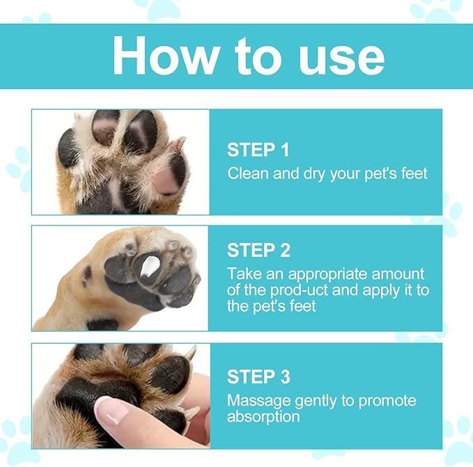 Generic Dog Paw Balm - Paw Pad Lotion 120g | Licksafe Dog Paw Wax for Dry Paws & Nose | Pet Foot Cream | Dogs Paw Protectors | Cream Butter Moisturizes & Soothes Irritated Paws & Elbows