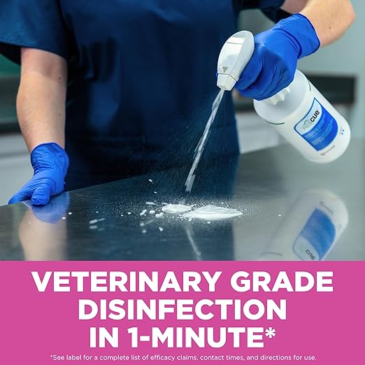 REScue Canister Wipes & RTU 32oz Disinfectant – Disinfectant Cleaner for Vet Use, Designed to Clean Kennels, Litter Boxes & More