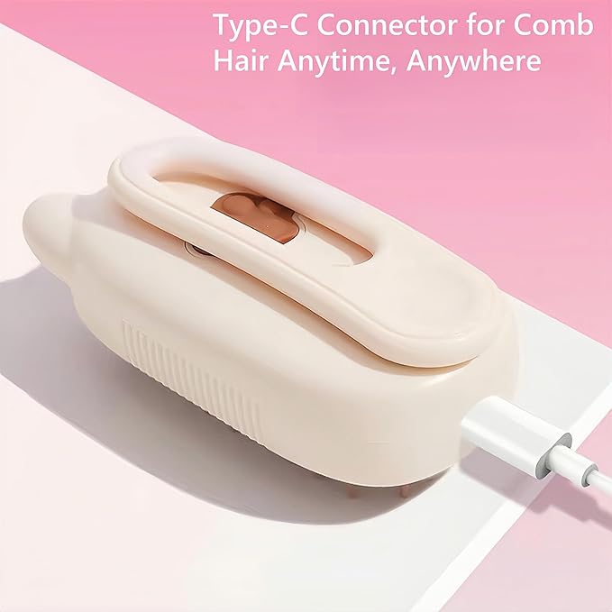 BoBow Cat Steam Brush for Shedding, 4 in 1 Rechargeable Steam Pet Brush for Cats and Dogs, Anti-Static, Massage, Cleaning, Shedding& Combing All in One! (Beige)