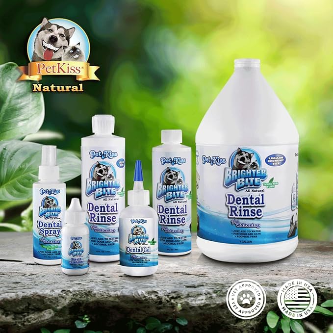 Pet Kiss Brighter Bite Dental Gel for Pets, 4-Ounce