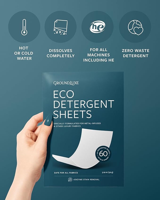 GroundLuxe Eco Detergent Sheets