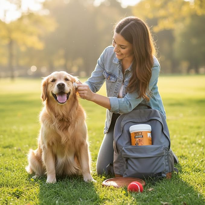 Kirby's Choice Dog Ear Finger Wipes 50 Ct – Gentle & Safe Ear Cleaner for Dogs & Cats – Removes Wax, Dirt & Odor – Helps Prevent Ear Infection & Itching – Vet-Approved Pet Ear Cleaning Wipes