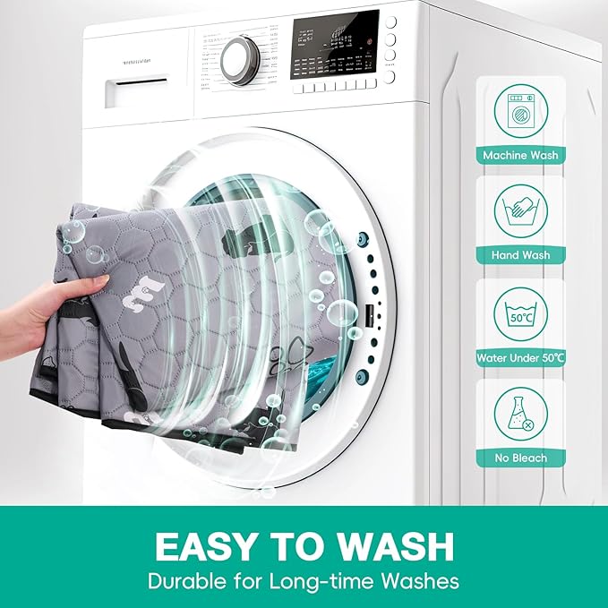 JollyMate 24"x36" Washable Pee Pads for Dogs, Ultra-Absorbent and Leak-Proof Reusable Pee Pads, Non-Slip Reusable Puppy Pads, Waterproof Dog Pee Pads, 2 Pack