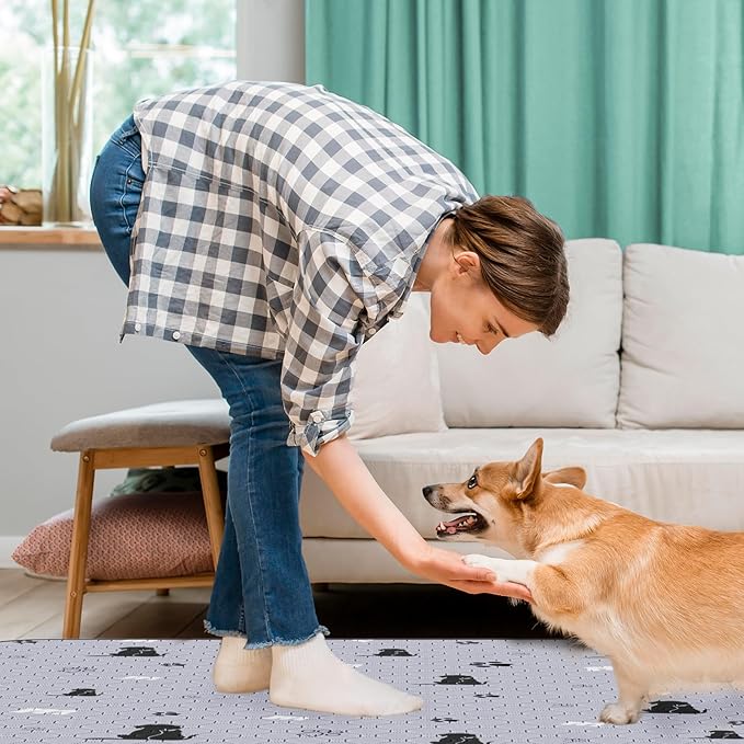 JollyMate 36"x41" Washable Pee Pads for Dogs, Ultra-Absorbent and Leak-Proof Reusable Pee Pads, Non-Slip Reusable Puppy Pads, Waterproof Dog Pee Pads, 2 Pack