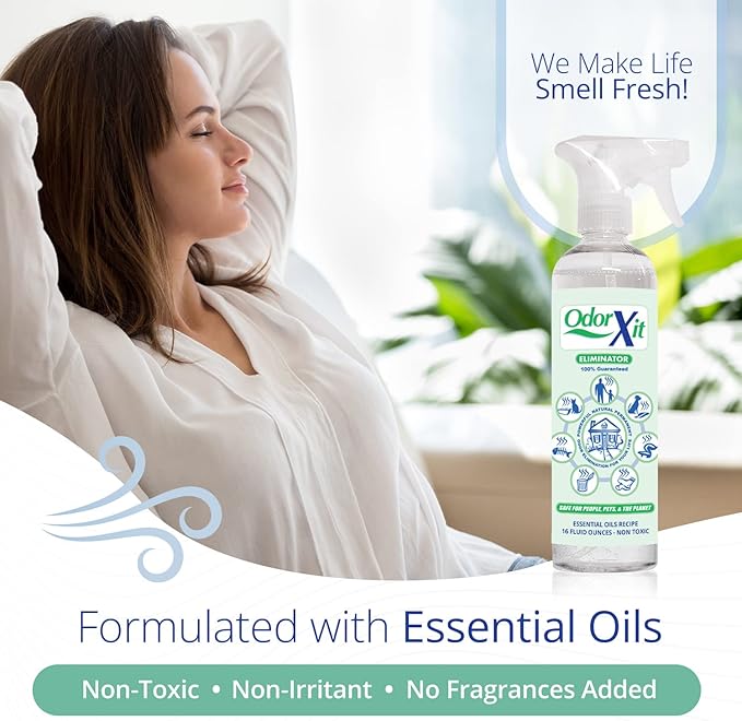 Pet Urine Odor Eliminator Spray, Ideal for Cat, Dog Poo and Urine Smell, Versatile & Natural Odor Neutralizer for Home and Outdoor Use, Ready to Use, 16oz