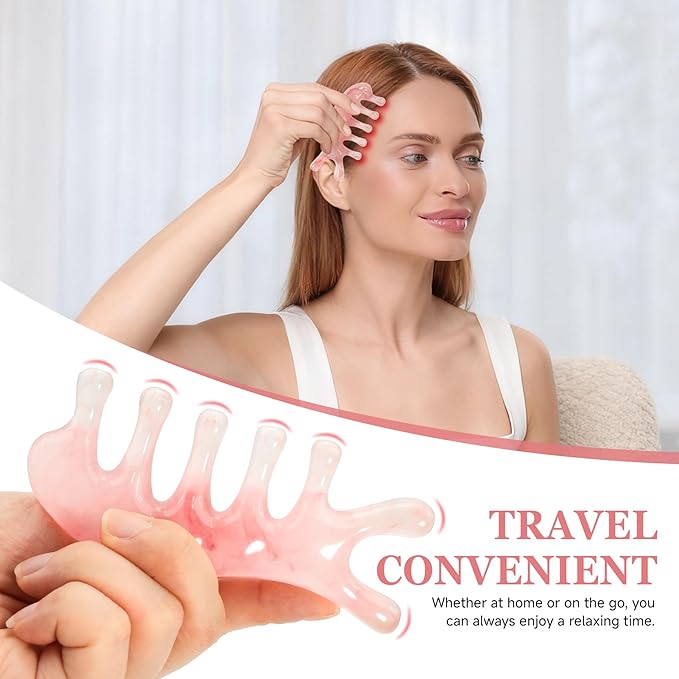 3 Pack Head Massager Tool Scalp Comb Resin Scalp Stress Relax Tool for Giving to Friends & Family as Wedding Gifts, Mother's Day Gifts
