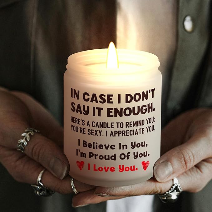 Lihome Gifts for Her - Anniversary Wedding, Birthday, Christmas, Friendship Gifts, Natural Soy Wax Vanilla Coconut Scented Candles(7oz)