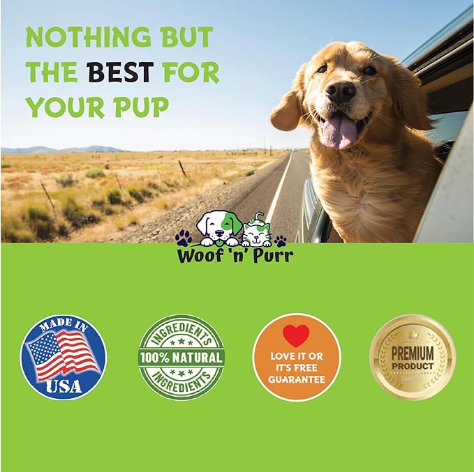 Woof 'n' Purr Natural Dog Ear Cleaner and Infection Treatment for Dogs - Dog Drops for Itching, Irritation, & Redness - Ear Infection Treatment for Dogs - 1 fl oz - Bacon Flavor