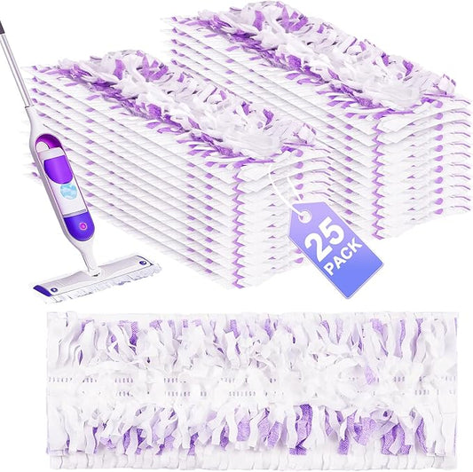 25 Pcs 5X Cleaning Power Mop Pads for Swiffer Power Mop, Multi-Surface Mopping Pad Refills for Floor Cleaning