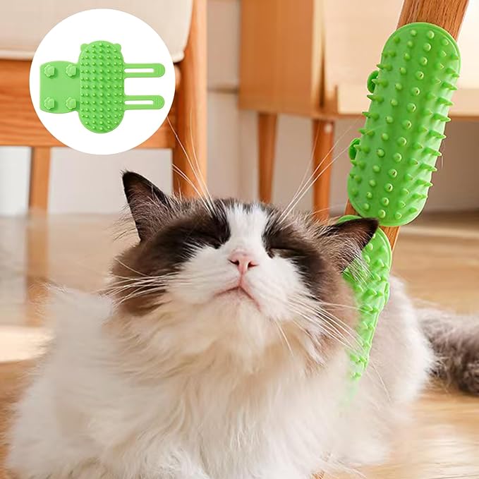 3 Pack Cat Self Groomer for Indoor Cats, Cat Self Groomer Corner Scratcher, Face Scratchers for Climbing Frames Table Legs