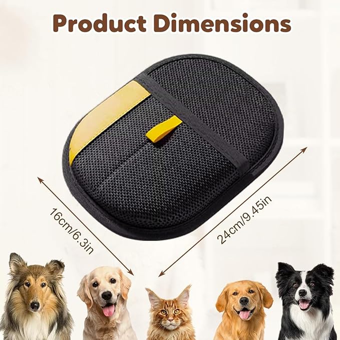 3pc Pet Hair Removal Glove,Pawbeam Pet Hair Remover,Cat Grooming for Hair Removal,Versatile Reusable Pet Hair Remover Glove