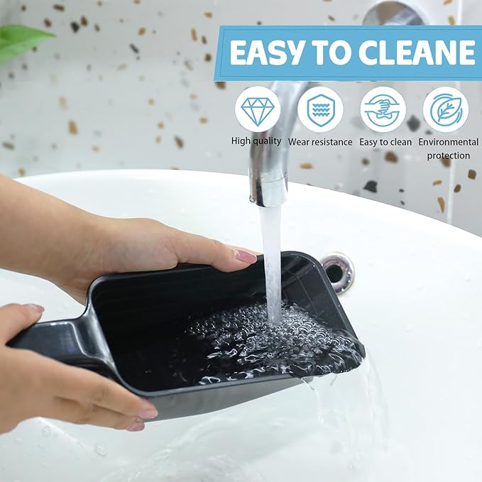 2 Cup Dog Food Scoop, 10 Pack Pet Food Scoop with Measuring Lines for Dog, Cat, Bird, and Rabbit, Accurate Feed Scoop, Dishwasher Safe (Black)