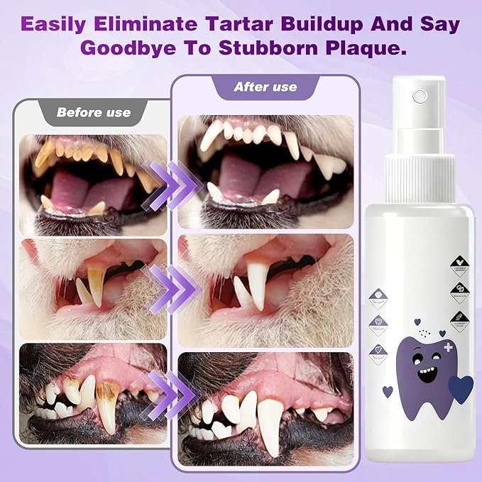 Pawbright Dental Water Additive, Specialized Dental Care Formula,Natural & Flavorless Formula to Fight Tartar,Promote Healthy Gums & Freshen Breath Easy Daily Use for All Pet(237ML)