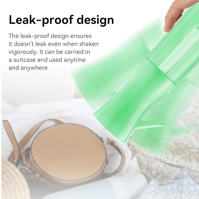 Continuous Mist Spray Bottle for Hair, Face & Plants (6.8oz/200ml) - Ultra Fine Travel-Size Water Mister for Salons, Cleaning, Pets & Skincare Leakproof Design