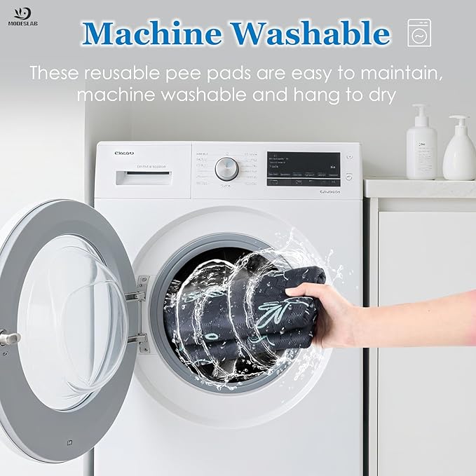 2-Pack Guinea Pig Cage Liner Washable, 24in x 47in Ultra-Absorbent Guinea Pig Bedding for Cage Non-Slip Leak-Proof Pee Pads for Dogs Rabbit Bunny Cat Litter Mat, Navy