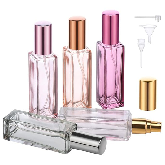 Segbeauty Perfume Travel Refillable, 5 Pack 20ml Atomizer Sprayer, Portable Travel Size Bottles, Cologne Spray Empty Fine Mist Container for Fragrance