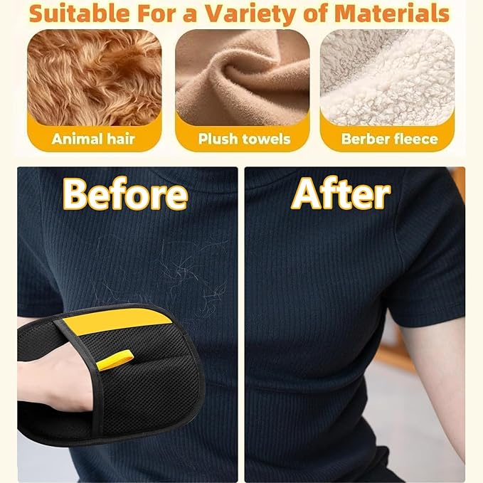 3pcs Electrostatic Pet Hair Removal Gloves: Quick Wiping - Reusable & Washable for Sofa Clothing Pet Beds Effortless Cats & Dogs Hair Remover for Pets