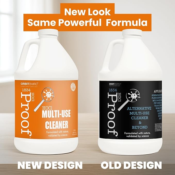 Hypochlorous Acid Cleaner | HOCl 500 PPM | Multi-Surface Cleaner for Home, Gym, Office, Pets & Commercial Use | 1 Gallon - 2pack