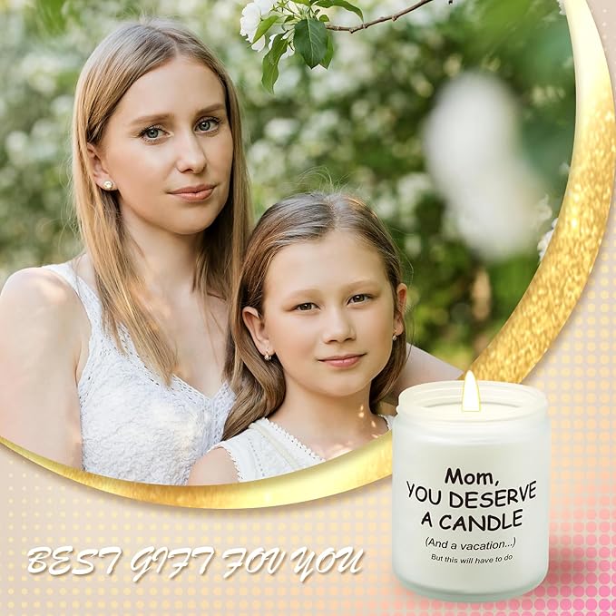 Lihome Gifts for Mom from Daughter Son, Funny Mothers Day & Birthday & Thanksgiving & Christmas Gifts, Vanilla Coconut Candles(7oz)