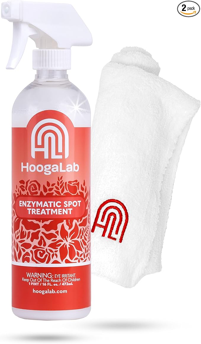 16oz Enzymatic Spot Treatment - Powerful Stain Remover for Tough Messes | Pet Cleaner, Elimate Organic Stains, Odors, and Residues From Carpet, Upholstery, and Fabrics! (Single)