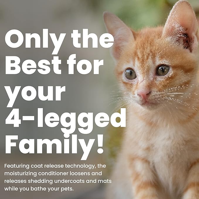 Best Shot Ultra Plenish Conditioner, Coat Release Technology, Ideal Pet Grooming Supplies, Moisturizing Conditioner for Dogs, Cats, and Horses, 1 Gallon