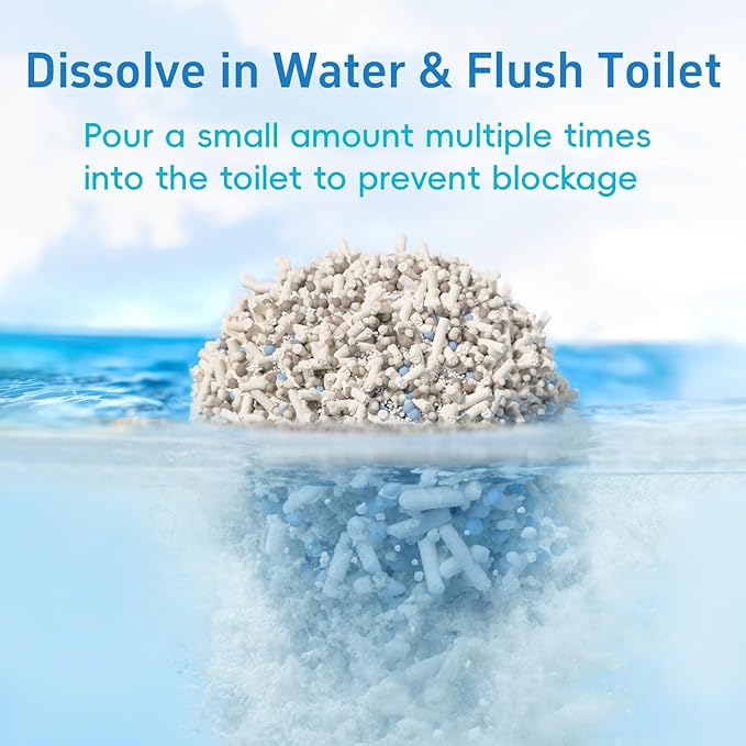 4Bags 5-in-1 Tofu Cat Litter, Mixed Cassava, Bentonite, Baking Soda, SAP, Natural Plant, Fast Clumping, Strong Water Adsorption & Deodorization, No Tracking, Dust-Free, Flushable, (7.9lbs x 4)