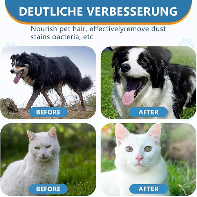 HONGYEE【4 Packs/24 Sheets】Pet Thick Glove Wipes, Disposable Pet Cleaning Wipes, Odorless and Fragrance-Free, Suitable for Daily Care, Cleaning, and Grooming of Dogs and Cats