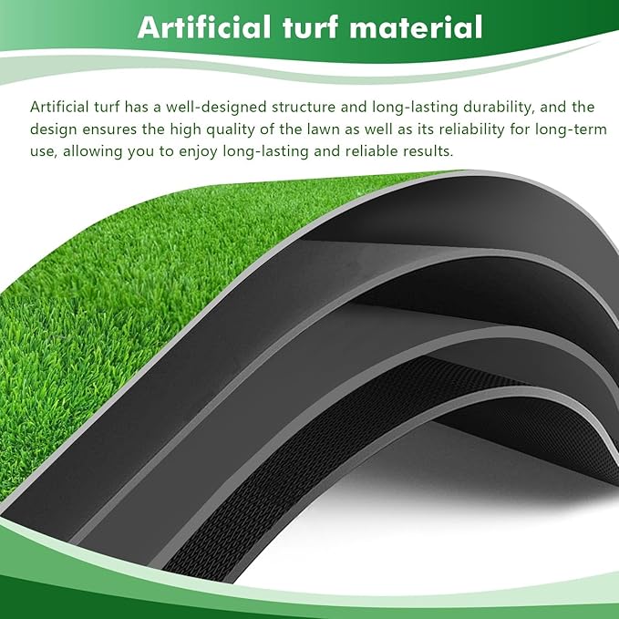 118 x 39.5in Dog Grass Pad, Extra Large Artificial Grass Turf Mat, Fake Grass for Large Dog Potty Training Indoor Outdoor Balcony Patio Lawn Decoration