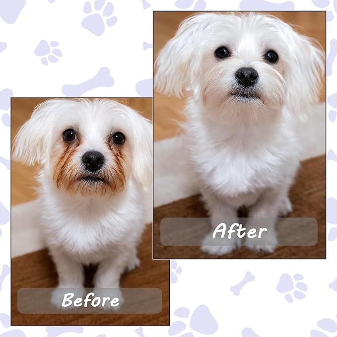 Eye Comb for Pets, 6 Pcs Flea Lice Comb Professional Pet Tear Stain Remover Dog Cat Grooming Combs Stainless Steel Combs Dematting Tool for Small Medium Pets