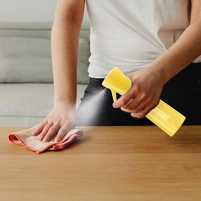 Continuous Mist Spray Bottle for Hair, Face & Plants (6.8oz/200ml) - Ultra Fine Travel-Size Water Mister for Salons, Cleaning, Pets & Skincare Leakproof Design