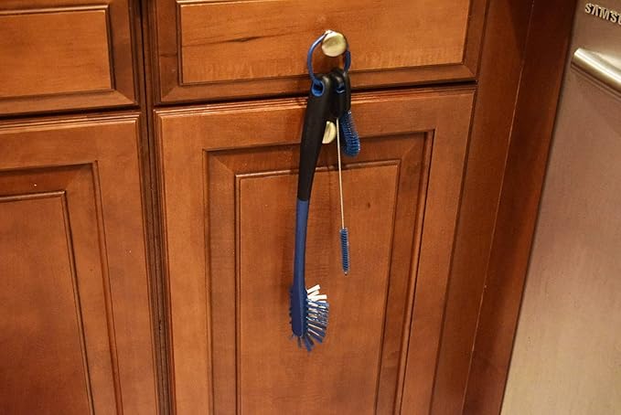 The Coldest Water Bottle Brush - Long Handle 3 in 1 Cleaning Kit for Stainless Steel Water Bottles, Lids, Straws. Tumblers, Coffee Mugs & Baby Bottles - Perfect Cleaner for Narrow Neck Bottles