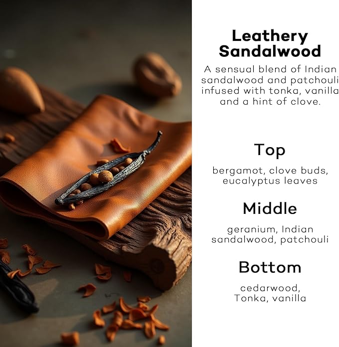 C Classy Car Air Freshener Hanging 2 Pack, Leathery Sandalwood Essential Oil Diffuser, Car Fresheners for Men&Women, Long-Lasting Air Freshener for C ar, C ar Accessories, Made in USA