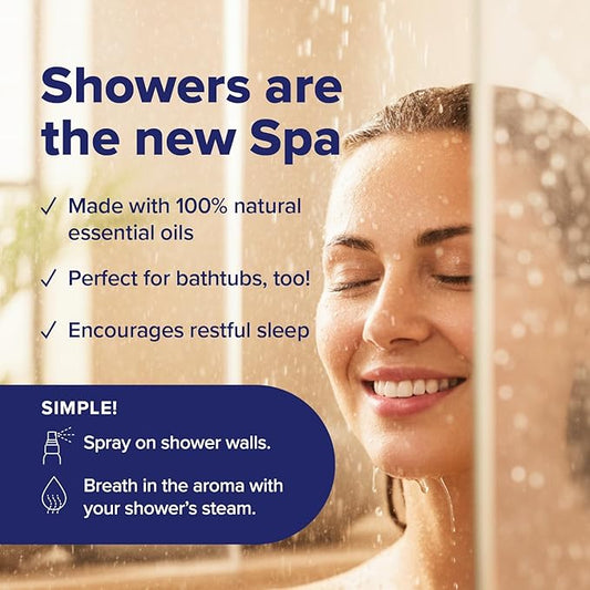 MOXE Aromatherapy Shower Mist Variety Pack, Eucalyptus, Lavender, Breathe and Dream, Spa Steam Spray, Natural 100% Essential Oils, Made in USA, Aromatherapy, Sinus Congestion Relief, 4 Pack (8oz)