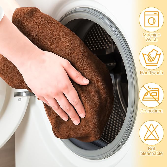 Dog Towels for Drying Dogs Large, Absorbent Microfiber Dogs Bath Towel, 40 x 24 Inch Soft Pet Grooming Towel, Dog Shower & Bath Supplies(Brown)