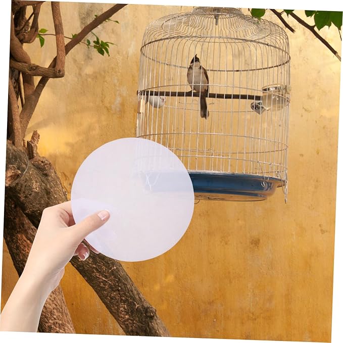 Happyyami Disposable Absorbent Bird Cage Liners Thickened Paper Pads for Pet Birds Parakeets Parrots Tear-Resistant Urine Pads for Clean Cage Maintenance
