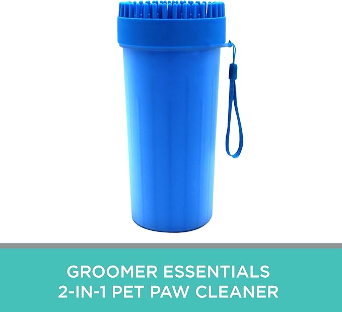 2-in-1 Pet Paw Cleaner - Extra Large - For Extra Large Dogs Like German Shepherds, Great Danes, St. Bernards, Boxers, and Mastiffs - Portable