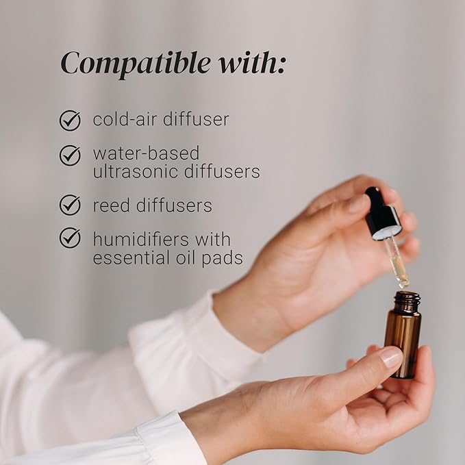 Mink Noir Essential Oils for Diffusers for Home, Nature-derived Vanilla Essential Oil, Long-Lasting & Family-Friendly Diffuser Oils Scents, IFRA Certified, Cold Air & Ultrasonic - 0.33 oz