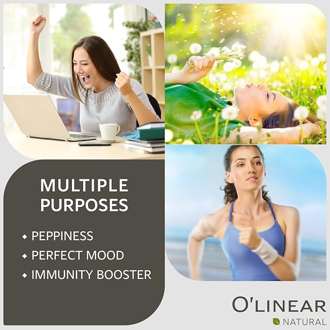 O'linear Pure Orange Essential Oil for Diffuser and Humidifier - Mood-Boosting 100% Fresh Summer Scents, Long-Lasting Sweet Orange Oil, Perfect for Essential Oil Necklaces and Air Fresheners 3.4 Fl Oz