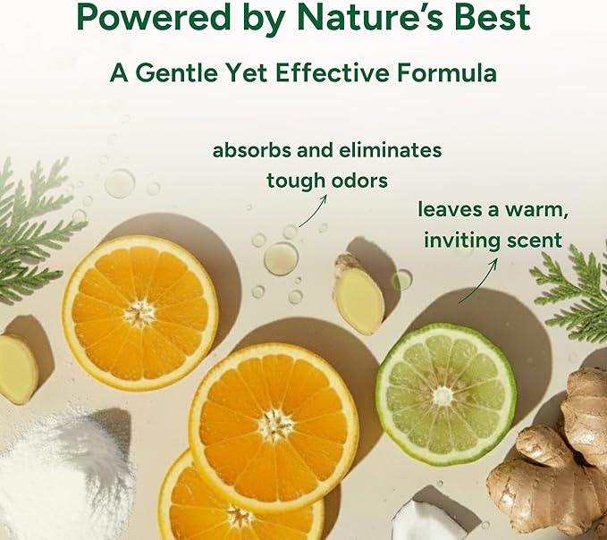 Good Natured Brand | Carpet Deodorizer & Freshener Powder | 31 oz Pet Odor Eliminator for Strong Odor & Pet Urine | Fresh Natural Fireside Spice Scent | Safe for Homes with Pets